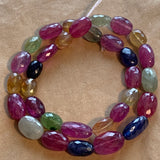 Multi-Color Sapphire Faceted Ovals