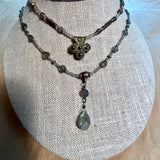 Labradorite & Brass Necklace