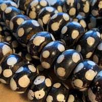 Polkadot Batik Cowbone Beads, Kenya