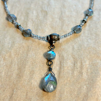 Labradorite & Yemeni Silver Necklace