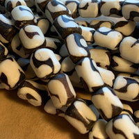 Small Batik Cowbone Beads, Kenya