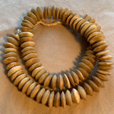 Large Cowbone Disk Beads, Kenya
