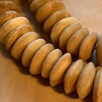 Large Cowbone Disk Beads, Kenya
