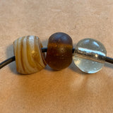 3 Antique Glass Beads