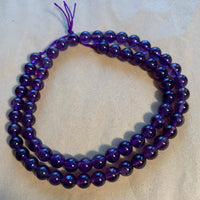 6mm Round Amethyst Beads