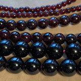 8mm Round Garnet Beads