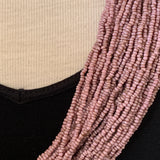 Antique Venetian Pink Seed Bead Necklace