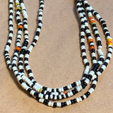Black & White Venetian Seed Beads, 12º