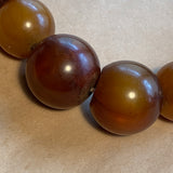 Antique Bakelite Amber Beads, Guinea