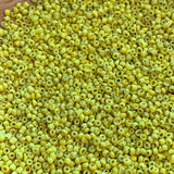 Vintage Opaque Yellow Seed Beads