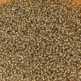 Taupe-Lined Italian Seed Beads
