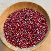 10° Antique Venetian Red & Amethyst White Hearts