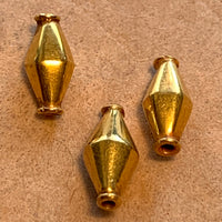 18 Kt Gold Bicone Beads, India
