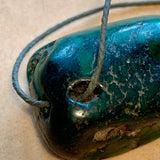 Antique 2-Hole Tibetan Turquoise Bead