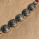 Large Coin Silver Beads, India