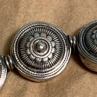 Large Coin Silver Beads, India