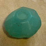 Large Seafoam Green Vaseline Beads, 1800's