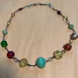 Multi-Color Vaseline Bead Necklace