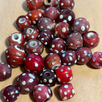 Venetian Red Glass Eye Bead