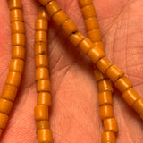 Vintage Venetian Tile Beads, Mango Color