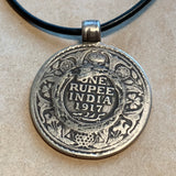 Antique One Rupee Coin Pendant