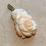 Antique Angel Skin Coral Pendant