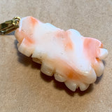 Antique Angel Skin Coral Pendant