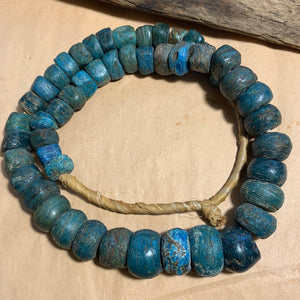 Very Rare Blue Hebron Beads