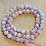 7mm  Kunzite Beads