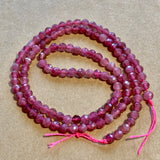 4mm Faceted Round Pink Tourmaline Beads