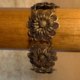 Vintage Gilded Sunflower Bracelet, China