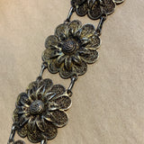 Vintage Gilded Sunflower Bracelet, China