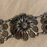 Vintage Gilded Sunflower Bracelet, China