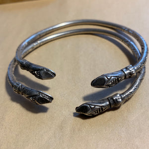 Pair of Men's Size Snake Bangles