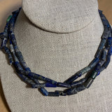 3-Strand Lapis Necklace, Naga