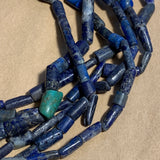 3-Strand Lapis Necklace, Naga