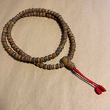 Tiny Inlaid Sandalwood Mala