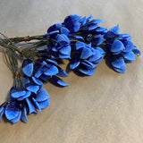 Vintage Japanese Glass Leaves, 2-Tone Blues