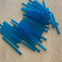 Venetian Bugle Beads, Capri-Blue