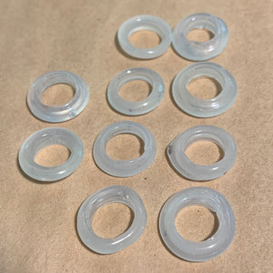 Milk Glass Rings