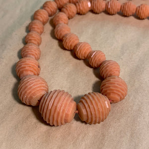 Coral Color Celluloid Beads