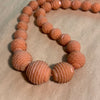 Coral Color Celluloid Beads