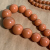 Coral Color Bakelite Beads