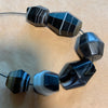 Set of 6 Antique Idar-Oberstein Banded Agate Beads