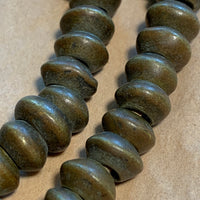 Antique Nigerian Brass Saucer Beads