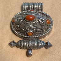 Nepalese Pendant, Carnelian Prayer Box