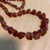 Antique Amber Necklace, Square Nuggets