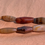 Large Antique Idar-Oberstein Banded Agate Beads
