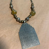 Vintage Pendant with Beaded Chain, Afghan
