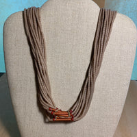 Pale Pink Fulani Multi-Strand Necklace